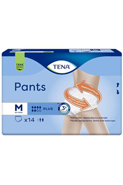 TENA Chiloti Elastici pentru Incontinenta - Pants Plus, marime M, 14 buc