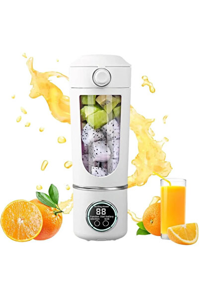 STARSTAR 700ml Portable Blender Cordless 12 Blades Self-Cleaning USB-C White