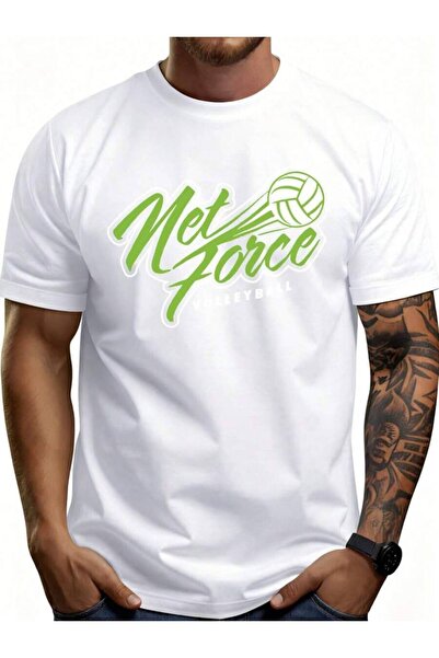 LİNA06 Men'S% Graphic-Shirt Breathable Soft Lightweight Net Force Volleyball ...