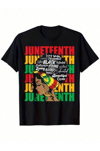 Astogria13 Juneteenth Independence Day 1865 T-Shirt | African American Women'...