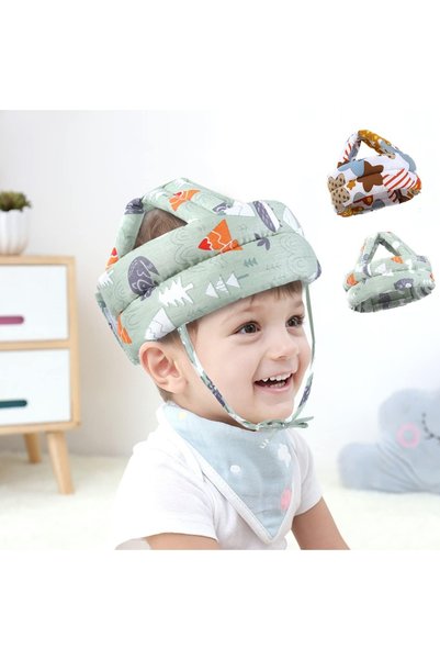 BUYNUK Adjustable Baby Safety Head Protection Helmet | Soft Toddler Anti-Fall Head Guard Cushion Cap | Shockproof Protective Helmet for Crawling & Walking Babies