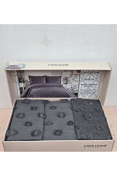 Çapa Home Hayal Bohem Sakallı Orginal Şönil Çift Kişilik Yatak Örtüsü