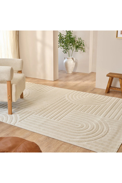 Kaşmir Halı İskandinav Rune White 200x290 cm