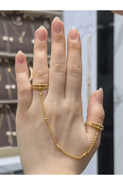 ALZAHR Minimalist, affordable-luxury double-row bead ring chain for women—an ...