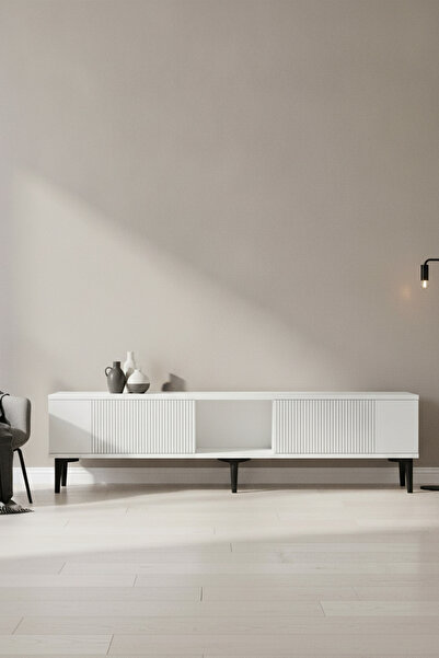 zetuna home TSA1502B - TSA150 TV STAND, TV SEHPASI ve TV ÜNİTESİ BEYAZ 150CM