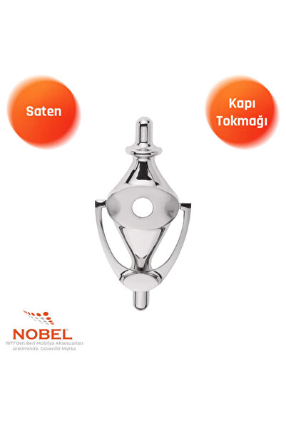 Nobel Kumru Door Knob, Steel Door Knob, Aluminum, Satin