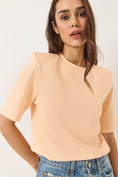Hiccup Tricou simplu cu guler rotund din bumbac, Bianco Lucci