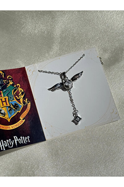 Harlofia Jewelry Steel wing flapping snitch necklace