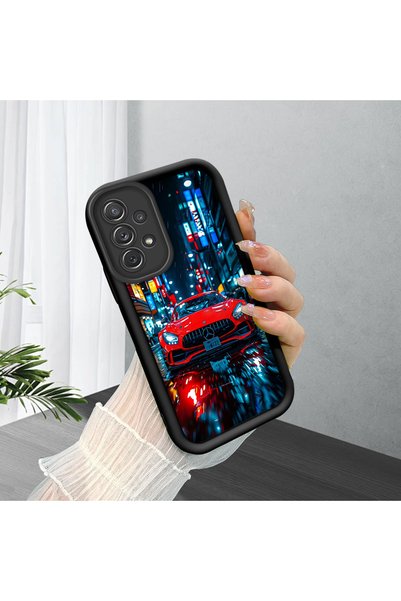 CHICASELUX Samsung Galaxy A72 Compatible Fast Car Aesthetic Silicone Cover, M...