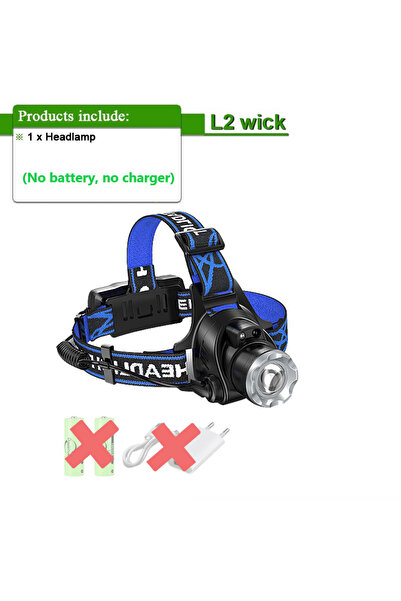 Choice1 black D-L2 1000000LM Most Powerful Headlamp 18650 Rechargeable High P...