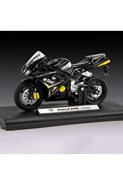 Zadem Store Model Motorsiklet Siyah Standlı İnce Detay 1:18 Ölçek