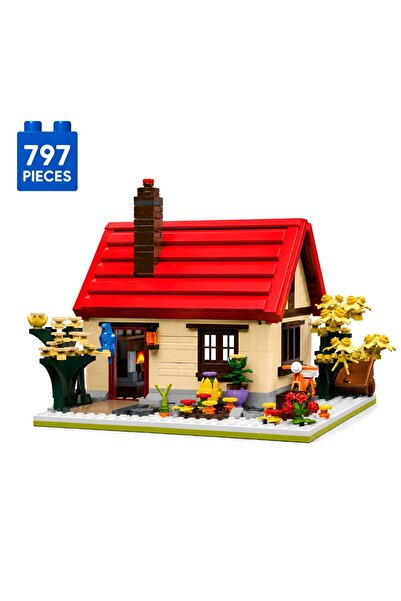 Minibric Set de Constructie cu Piese Tip Blocuri Construit 797 Piese CosyWood...