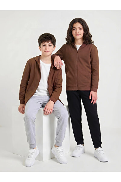 Styli Teen Unisex Cotton Zip Through Hoodie with Pocket
