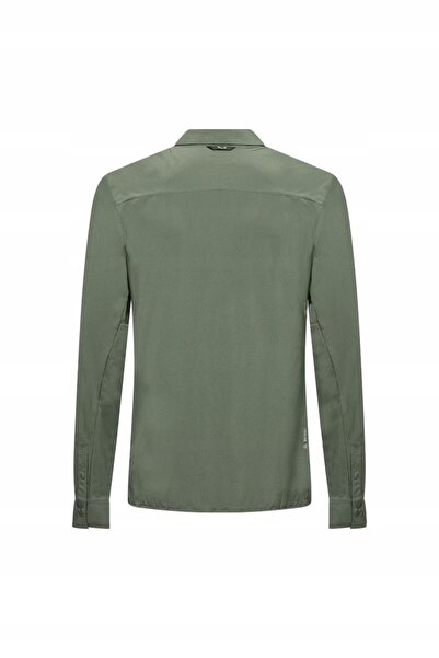 Salewa Cămașă turistică bărbătească Puez cu mânecă lungă - Verde decolorat XX...
