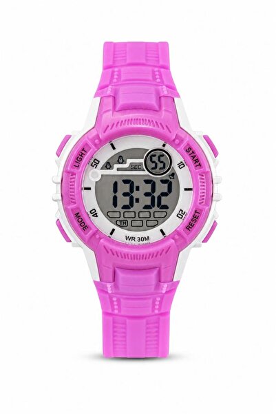 Saattino Kız Çocuk Pembe Dijital Işıklı Spor Kol Saati ST-304434
