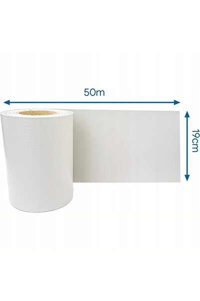 NO BRAND Folie PVC pentru gard cu cleme, gri, 50 x 0,19m