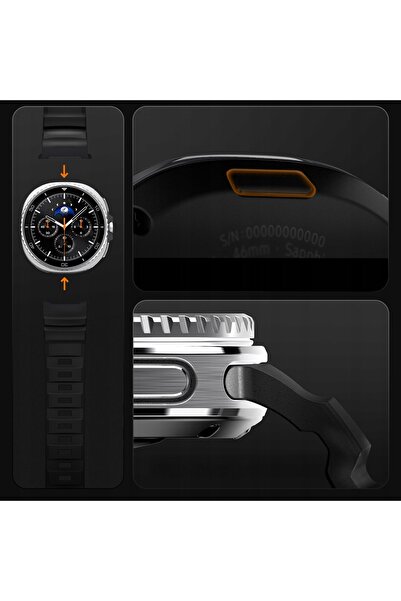 Spigen Curea de silicon pentru Galaxy Watch 8 / Classic, WBS2 sport cu cataramă