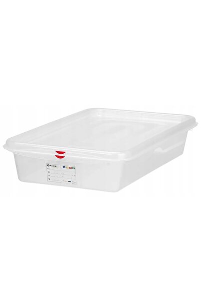 NO BRAND Recipient alimentar GN 2/3 cu capac, etichetă, 9 l, 354x325x100 mm