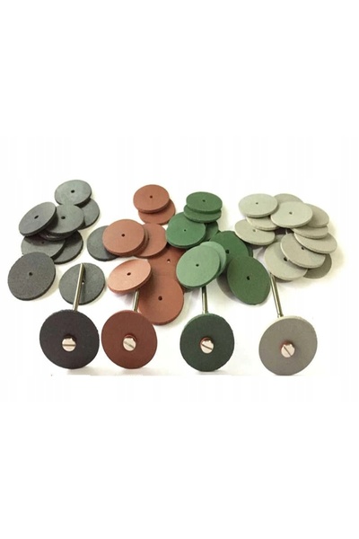 NO BRAND Discuri de lustruire din cauciuc, 100 buc., 22 mm x 1 mm, pentru fin...