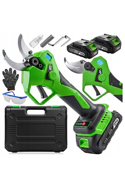 MalTec Foarfecă electrică de grădină 40mm 2xAKU 2,0