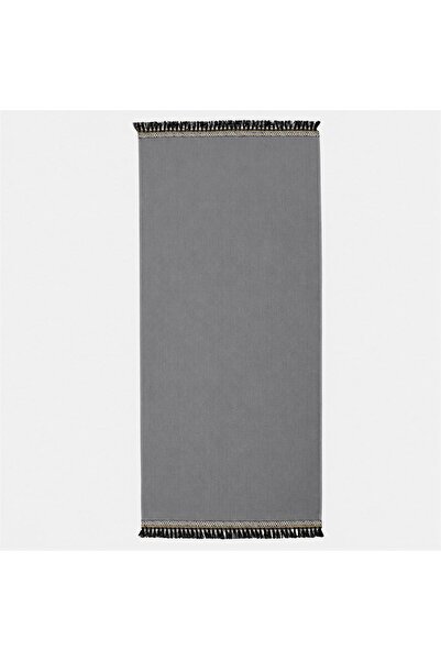 Zâna Casei Prosop de plajă din bumbac gri cu bordură 150x75cm