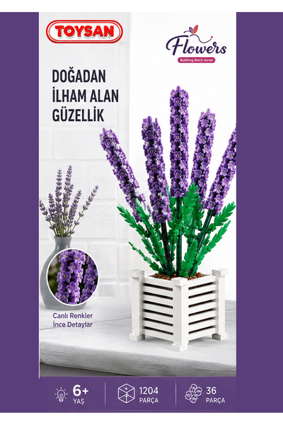 Toysan 1204 PARÇA BLOK LAVANTA ÇİÇEĞİ