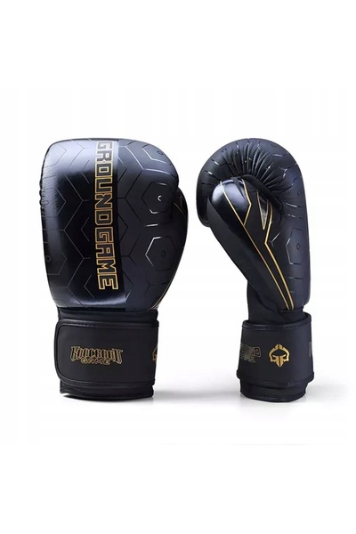 Ground Game Mănuși de box Equinox Negru/Auriu 10 oz