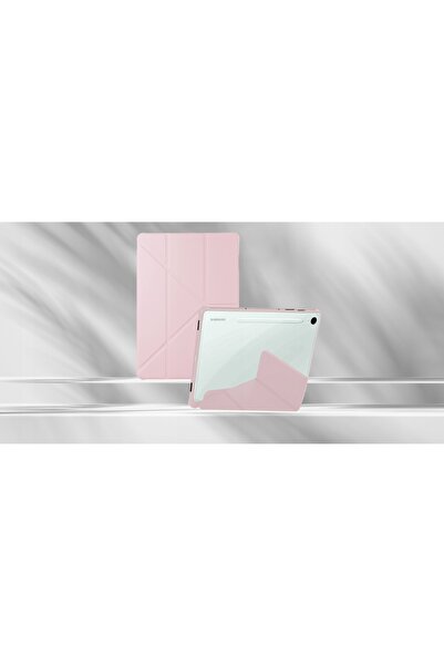 NO BRAND Husă cu suport Samsung Tab S10 Ultra roz/roz