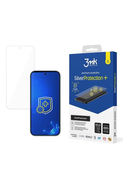 3MK SilverProtect+ Folie antimicrobiană pentru Google Pixel 9 Pro, aplicată u...