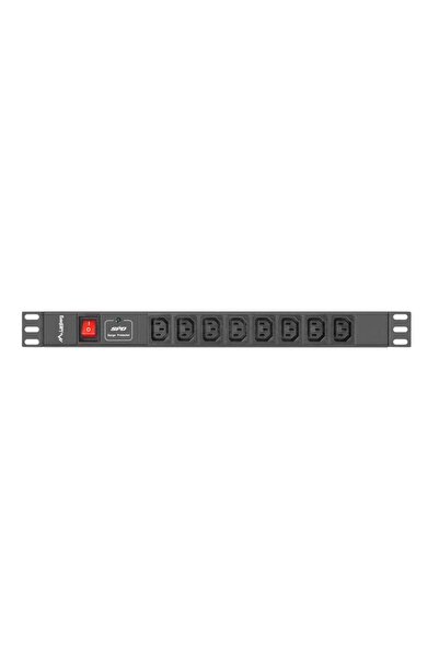 Lanberg Prelungitor pentru rack 1U 16A PDU 19 " 8x IEC C13 2m negru