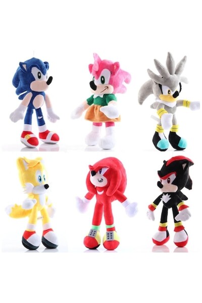 OEM Set de 6 mascote de plus - Sonic Ariciul si Prietenii