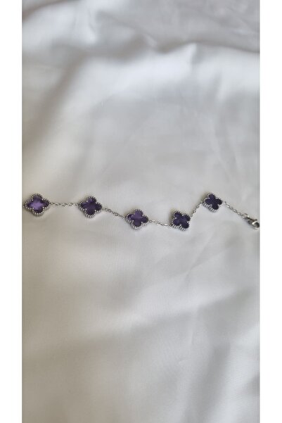 asd accessory 4 Yaprak Yonca Şans Çift Taraflı Bileklik 17cm+5cm