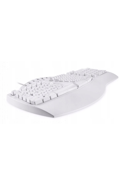 NO BRAND Tastatură cu fir perixx periboard-512 clasică ergonomică albă