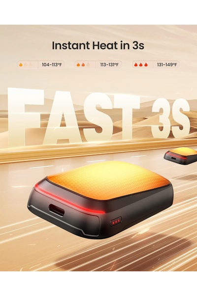 NO BRAND Gaiatop Încălzitoare de mâini 2x USB-C Magnetice 3 nivele de încălzire