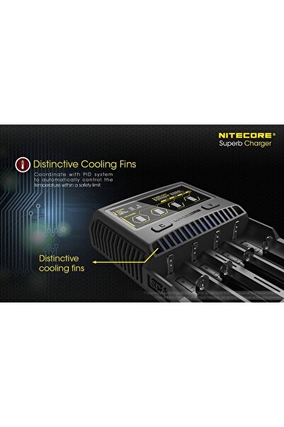 Nitecore Încărcător de baterii SC4 3A negru