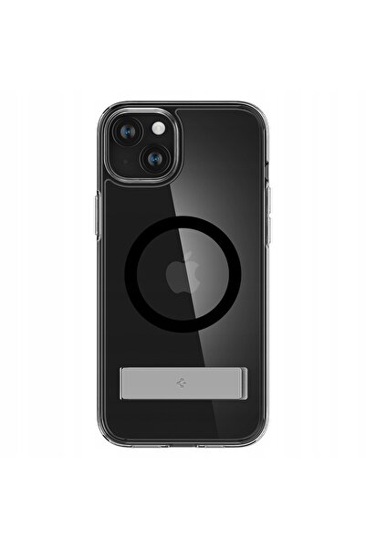 Spigen Husă Ultra Hybrid S MagSafe cu suport pentru iPhone 15 Plus transparentă
