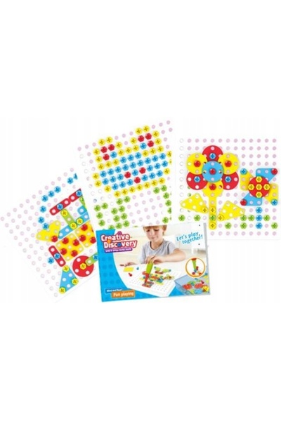 ChRLD Puzzle educativ, Puzzle, Blocuri mozaic creative, Șurubelniță 151 El Zest