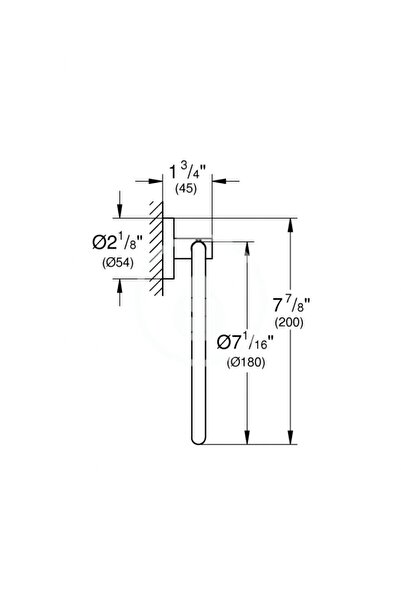 Grohe Suport prosoape Essentials 40365GN1
