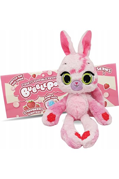 COBI BUBBLE POPS – MASCOTĂ PARFUMATĂ, IEPURAȘ CU AROMĂ DE CĂPȘUNĂ, CU LABE DI...