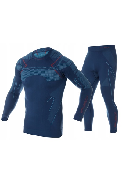 NO BRAND Brubeck Thermo LS13040A tricou termic bărbătesc albastru XL
