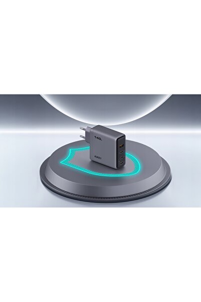 NO BRAND Încărcător de perete compact de călătorie AUKEY 140W 1x USB-A 3x USB...