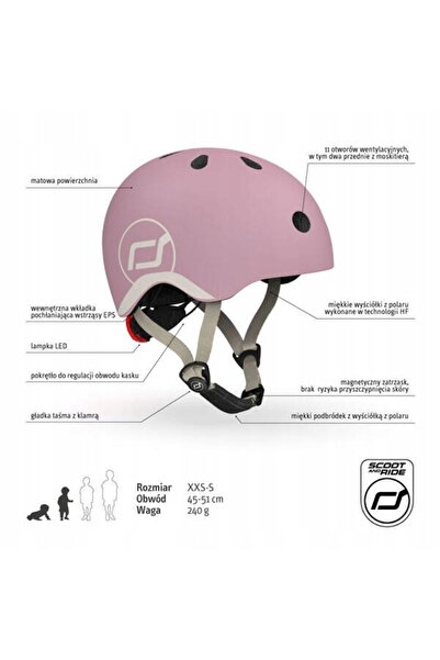 NO BRAND Scoot and Ride cască pentru copii pentru trotinetă, rozm. XXS-S, 1-5...