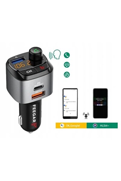 Feegar Transmițător FM Bluetooth Handsfree Încărcător QC 3.0 Audio