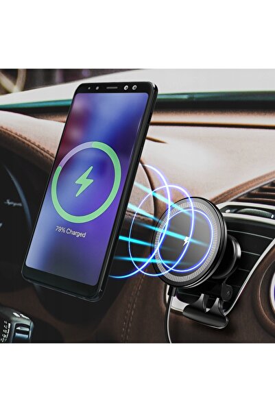 LogiLink Suport auto pentru telefon Magsafe cu încărcător magnetic prin induc...