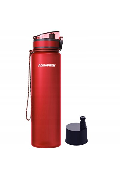 Aquaphor Set perie + sticlă cu filtru CITY 1l roșu