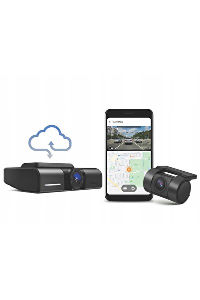 FineVu Înregistrator GX1000 CLOUD 2xQHD WiFi GPS HDR radare AI + card de 32GB