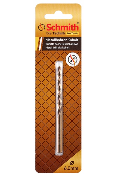 SCHMITH Burghiu de metal cu cobalt HSS-Co de 15mm pentru oțel și fontă, rezis...