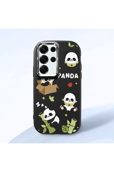 Hontinga Samsung Galaxy S25 Ultra Compatible Case Camera Protector Black Sili...