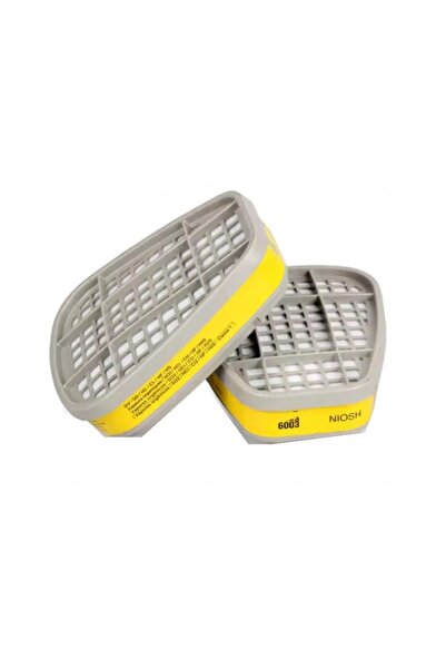 3M 6003 2 bucăți filtru de carbon pentru gaze acide, compatibil cu măști de g...