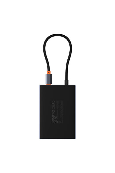 Baseus Adaptor HUB 8 în 1 HDMI DisplayPort VGA USB-A USB-C - gri